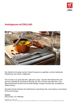 Herbstgenuss mit Zwilling