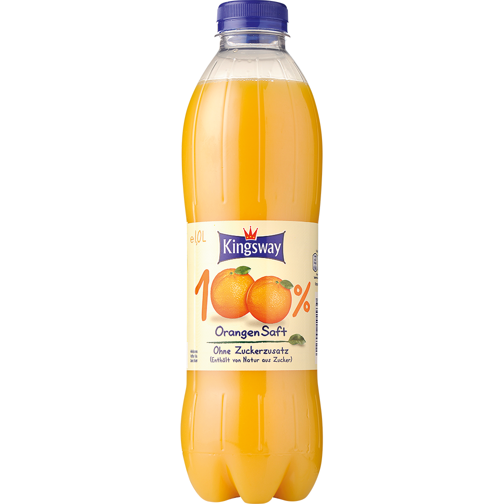 Orangensaft 100% (1 Liter) - - Säfte - trinkfertig (Ungekühlt haltbar ...