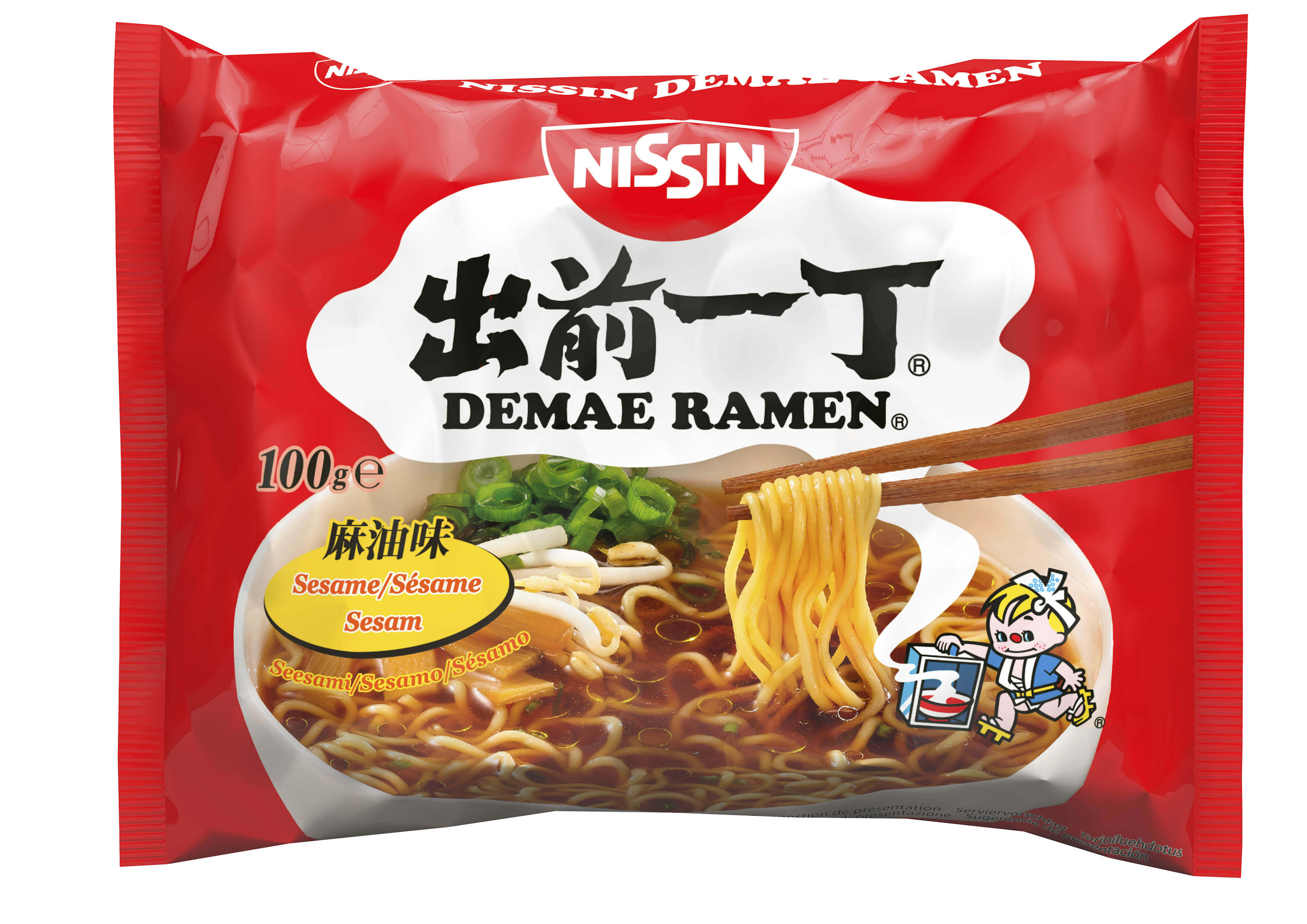 Nissin Demae Ramen Sesam Öl (100 grams) NISSIN Foods GmbH Dough Based