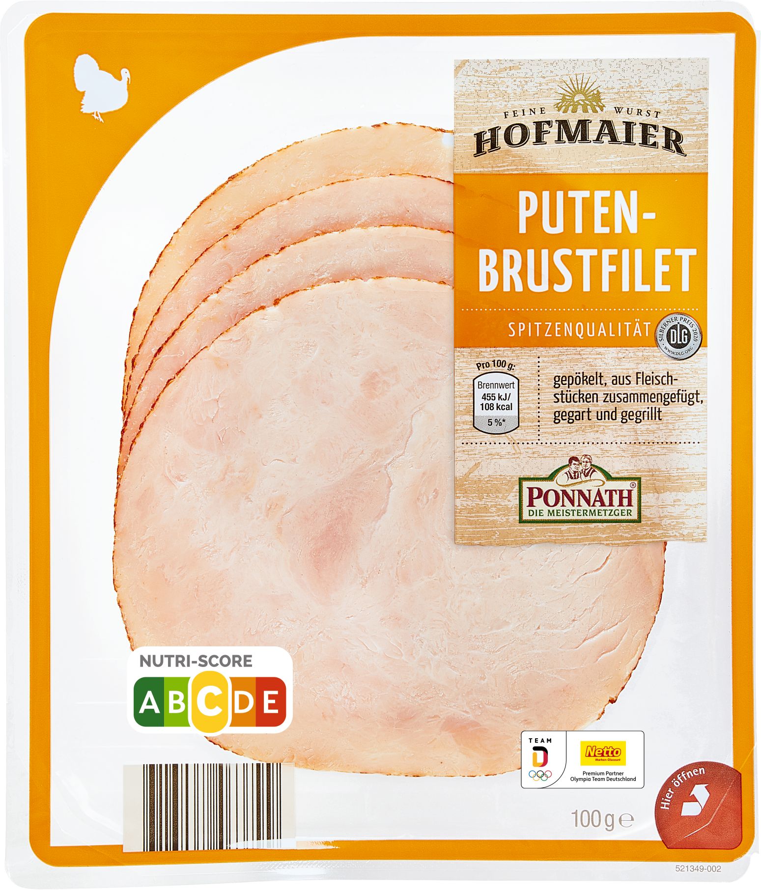 Putenbrustfilet (100 Gramm) Ponnath DIE MEISTERMETZGER GmbH Geflügelwurst  Lebensmittel / Getränke / Tabakwaren Fleisch / Wurst / Geflügel Wurstwaren  · mynetfair