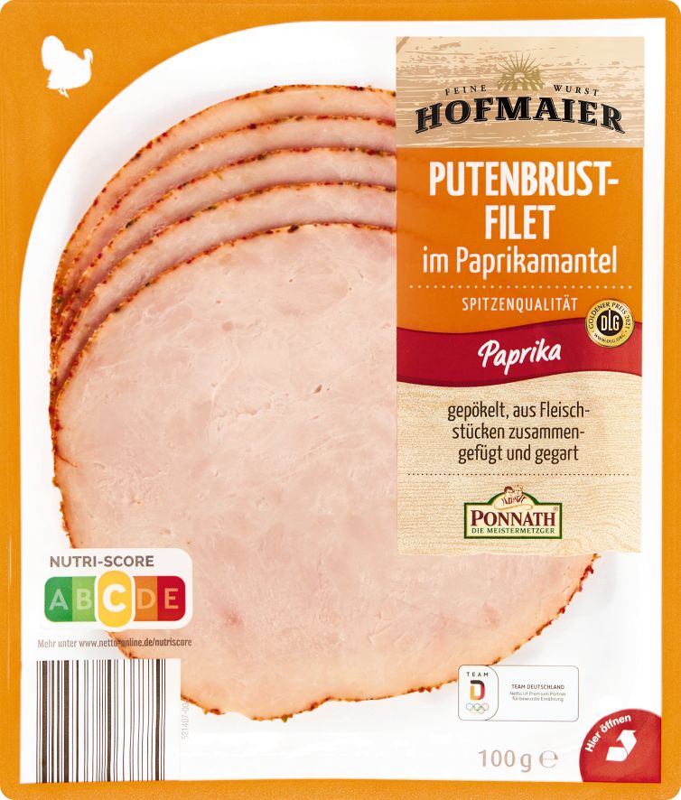 Putenbrustfilet mit Paprika (100 Gramm) Ponnath DIE MEISTERMETZGER GmbH  Geflügelwurst Lebensmittel / Getränke / Tabakwaren Fleisch / Wurst /  Geflügel Wurstwaren · mynetfair