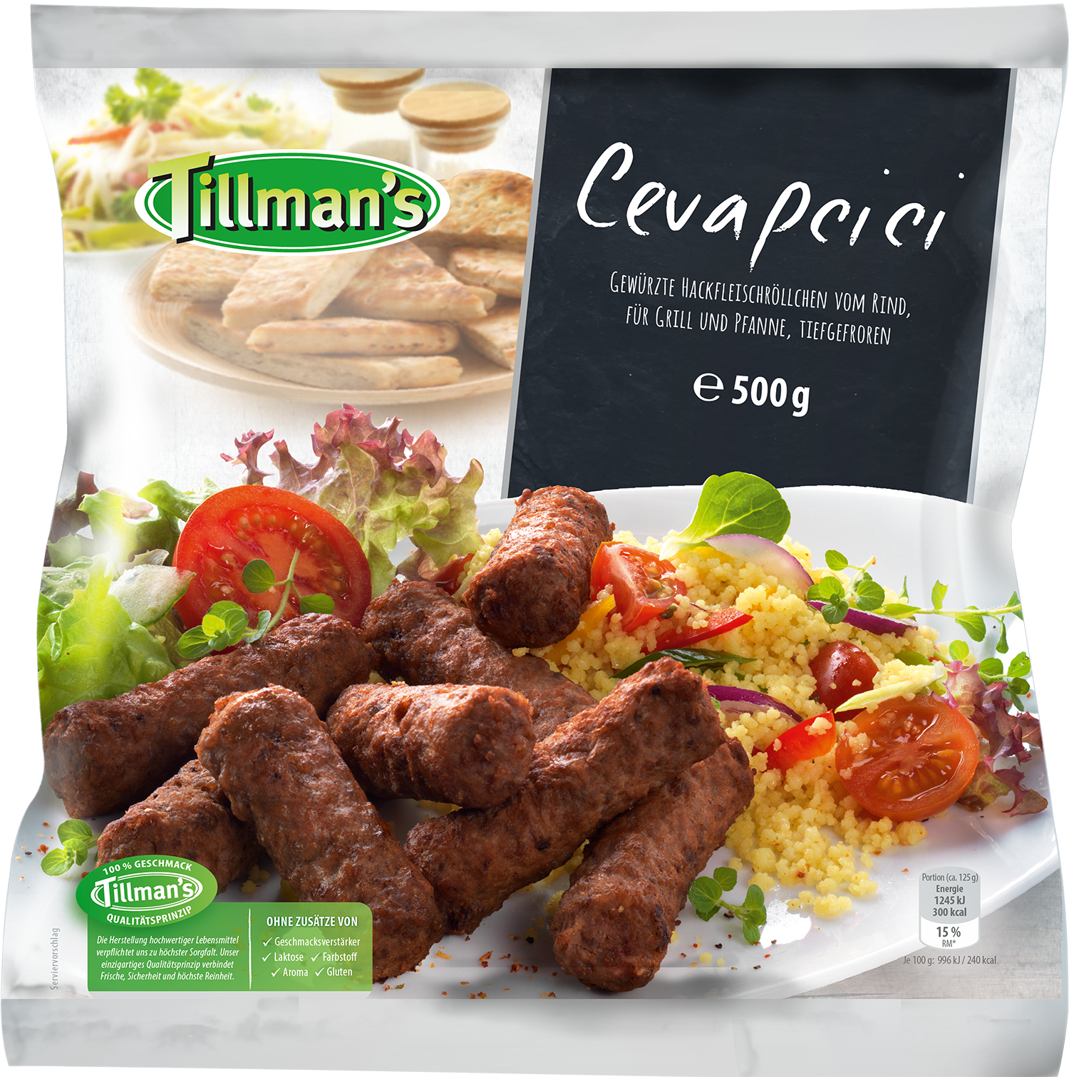 Cevapcici vom Rind - 500g (500 grams) Tillman's Convenience GmbH Beef -  Prepared/Processed Food / Beverage / Tobacco Meat/Poultry/Sausages  Meat/Poultry - Prepared/Processed · mynetfair