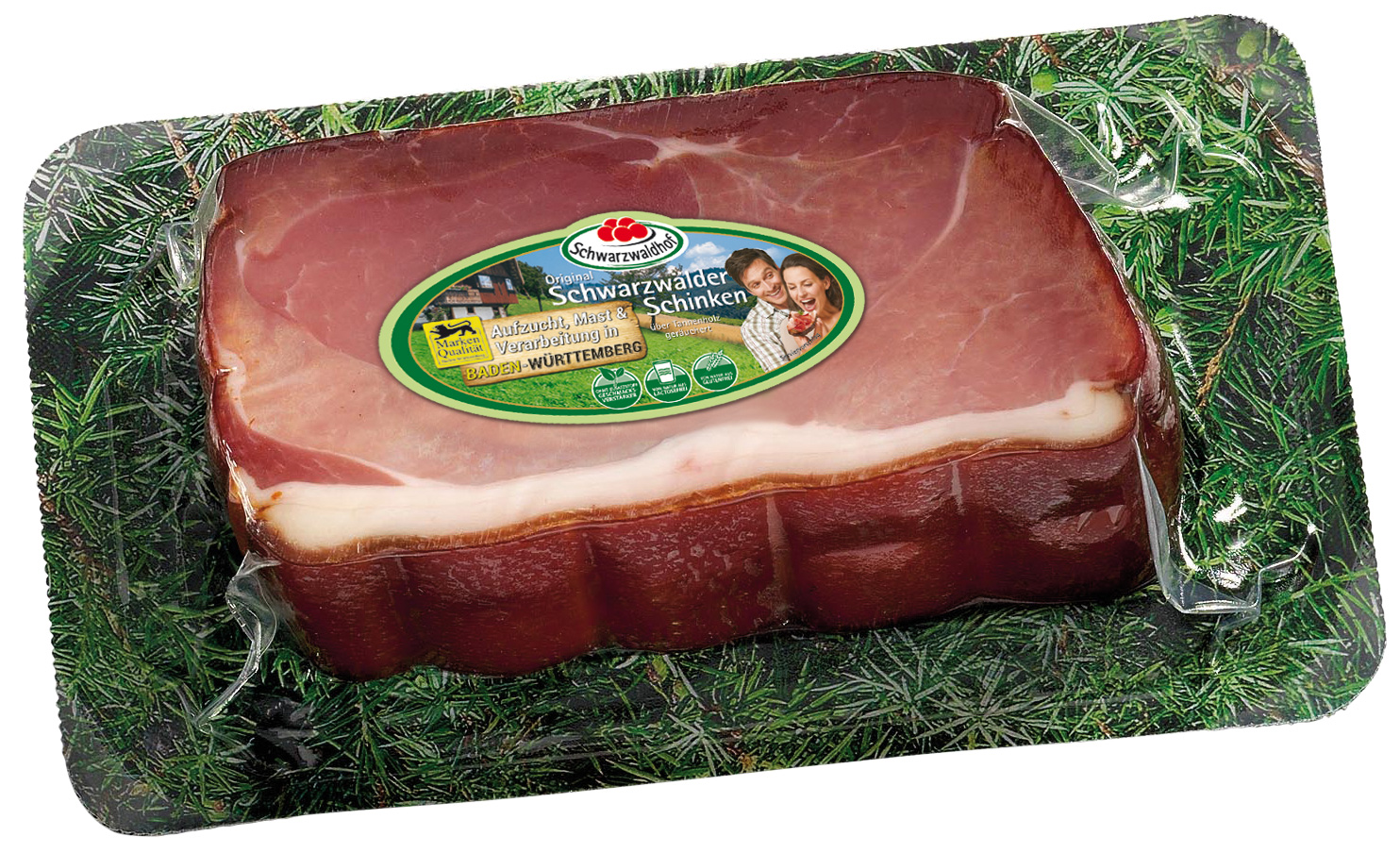 Schwarzwälder Schinken Vesperscheibe.