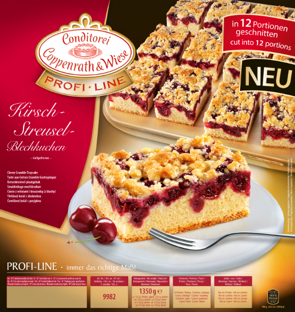ProfiLine KirschStreuselBlechkuchen (1350 Gramm) Conditorei Coppenrath & Wiese KG Kuchen ProfiLine KirschStreuselBlechkuchen (1350 Gramm) Conditorei Coppenrath & Wiese KG Kuchen