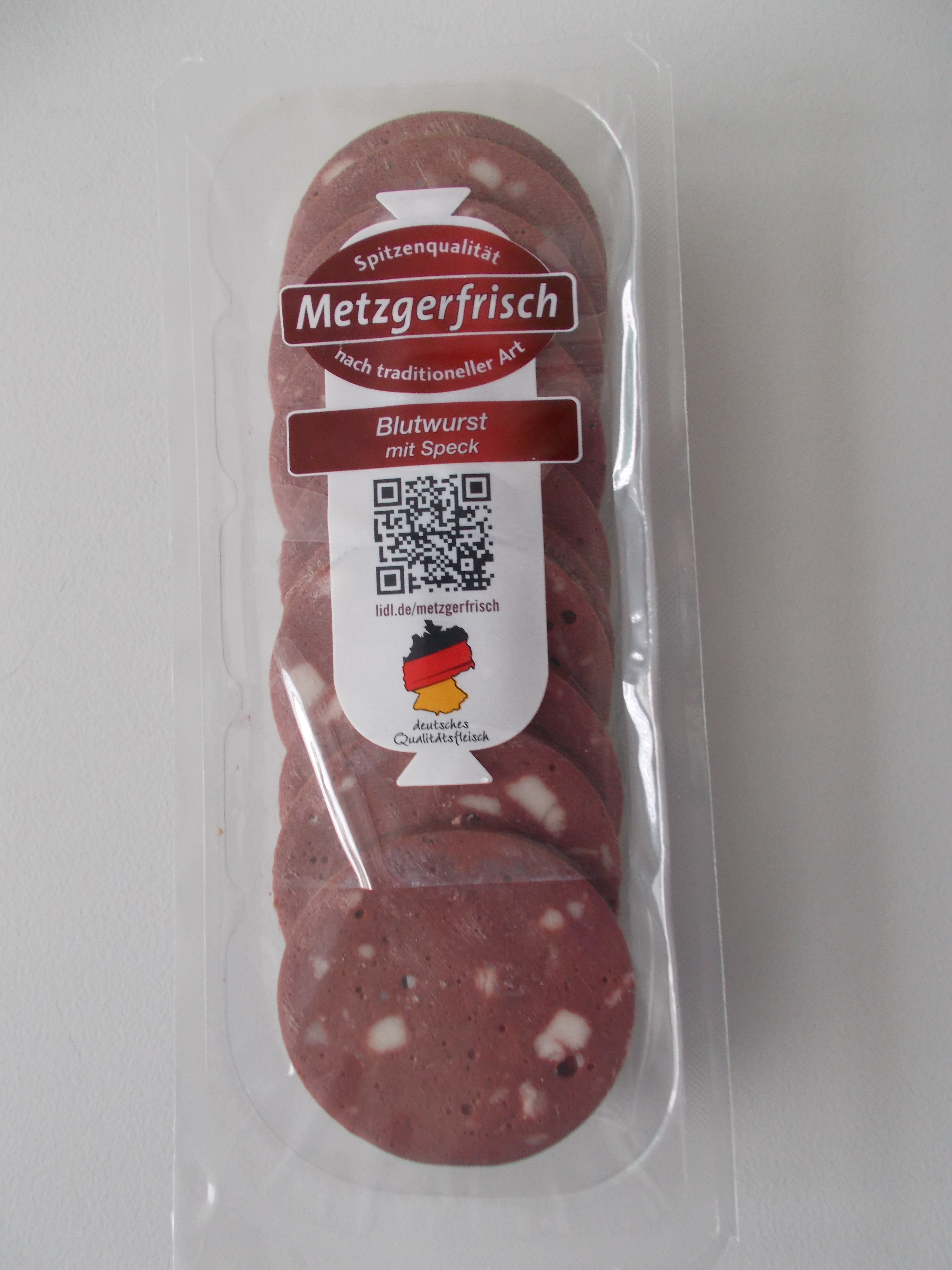 blutwurst mit speck 125 gramm gs schmitz gmbh co kg wurst aus schweinefleisch lebensmittel getranke tabakwaren fleisch wurst geflugel wurstwaren mynetfair