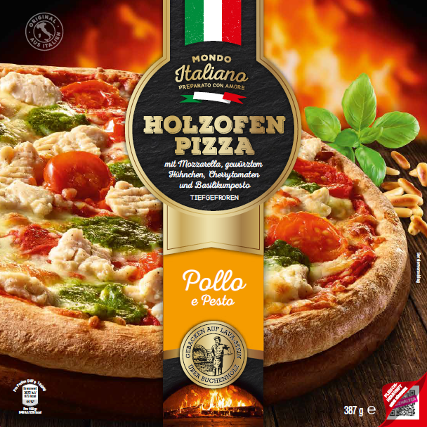 Holzofen Pizza Pollo E Pesto 387 Gramm Roncadin S P A Pikantes Geback Pizzen Quiches Gefroren Lebensmittel Getranke Tabakwaren Brot Und Backwaren Back Und Kochzutaten Herzhafte Backwaren Mynetfair