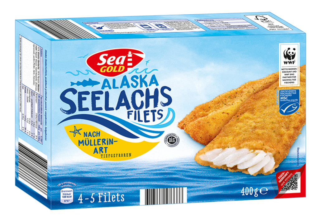 Alaska Seelachsfilets Mullerin Art 400 Gramm Royal Greenland Vertriebs Gmbh Fisch Verarbeitet Gefroren Lebensmittel Getranke Tabakwaren Fisch Meeresfruchte Fisch Verarbeitet Mynetfair