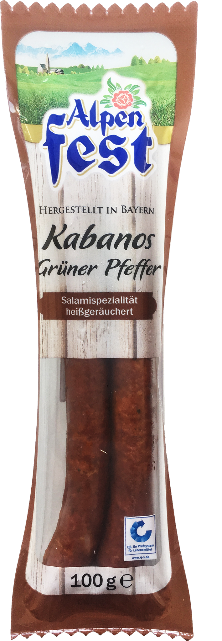 brotzeitkabanos pfeffer 100 grams rudolf und robert houdek gmbh pork sausages prepared processed food beverage tobacco meat poultry sausages meat poultry sausages prepared processed mynetfair