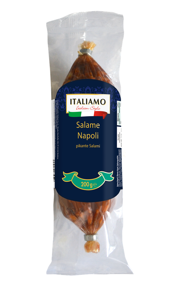 Salame Napoli (200 grams) Salumifici Granterre S.p.A. Pork Sausages -  Prepared/Processed Food / Beverage / Tobacco Meat/Poultry/Sausages  Meat/Poultry Sausages - Prepared/Processed · mynetfair | Italiamo, ab 25.01.