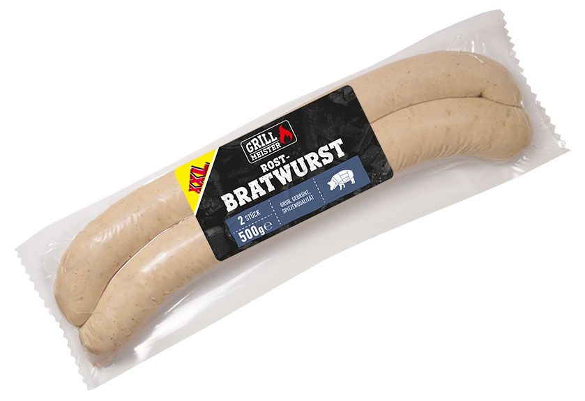XXL Bratwurst 500g Sausages Beverage Sausages (2 Prepared/Processed · grams) mynetfair x Sutter - Tobacco Meat/Poultry / Food Meat/Poultry/Sausages GmbH 250 Prepared/Processed Pork / 