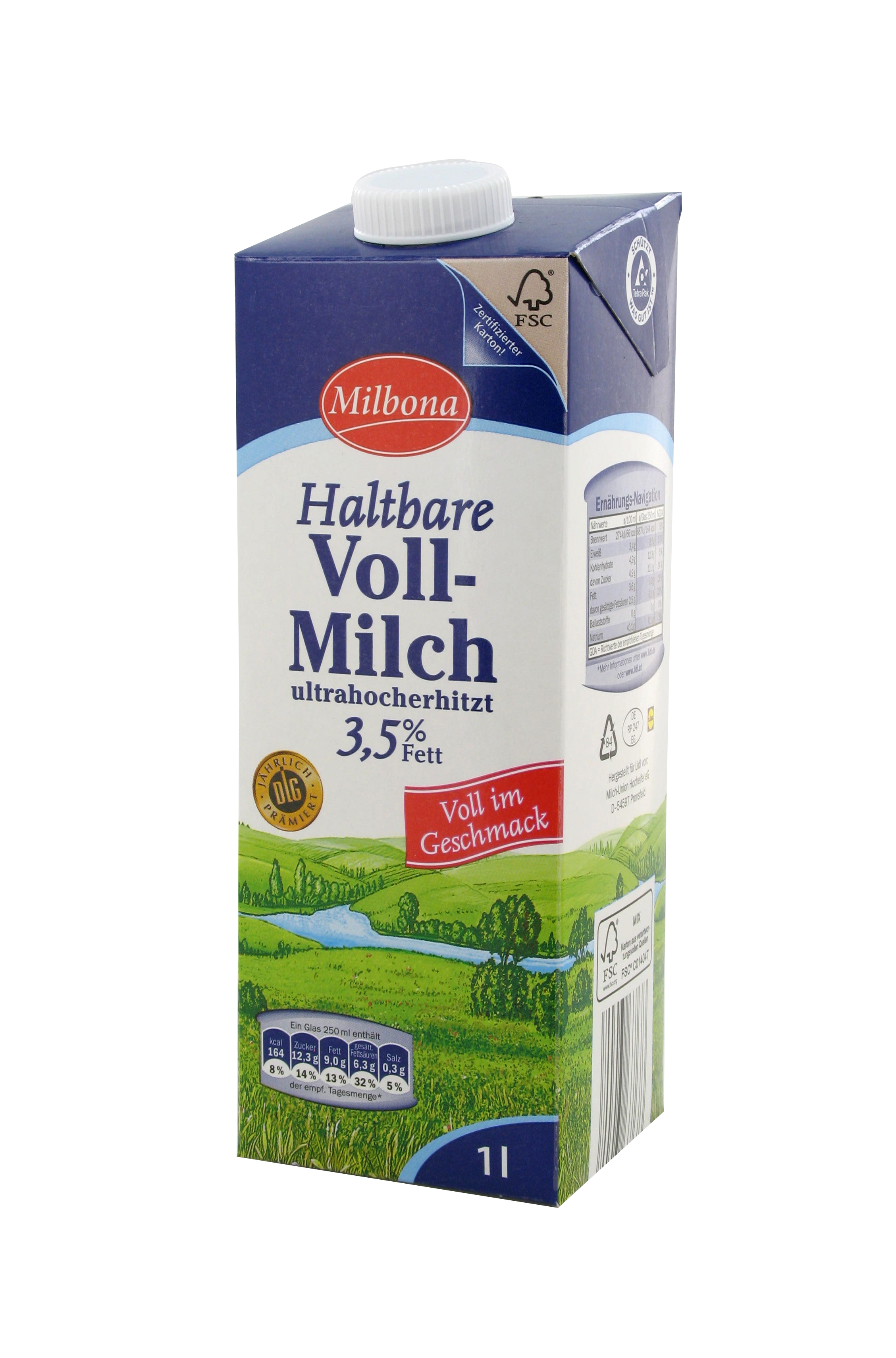 H-Vollmilch 3,5% (1 Litros) AF Deutschland GmbH Leche y Sustitutos ...