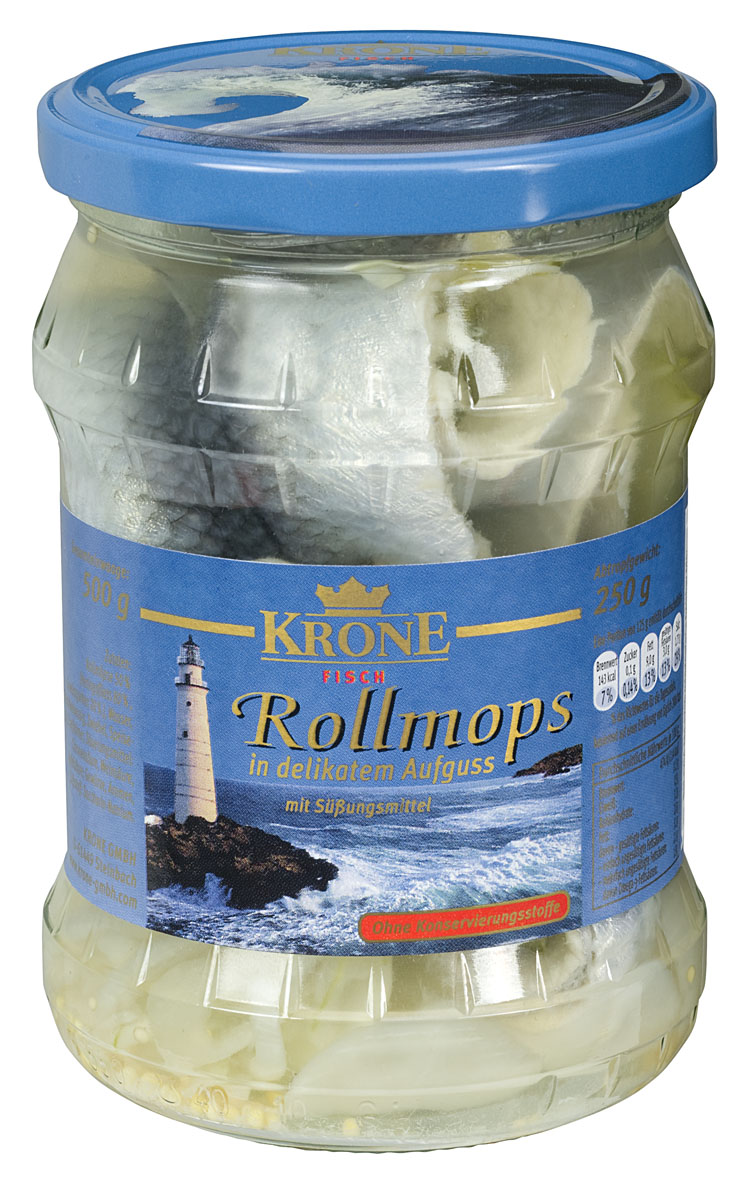 Rollmops in delikatem Aufguss (500 Gramm) KRONE GMBH Fisch ...