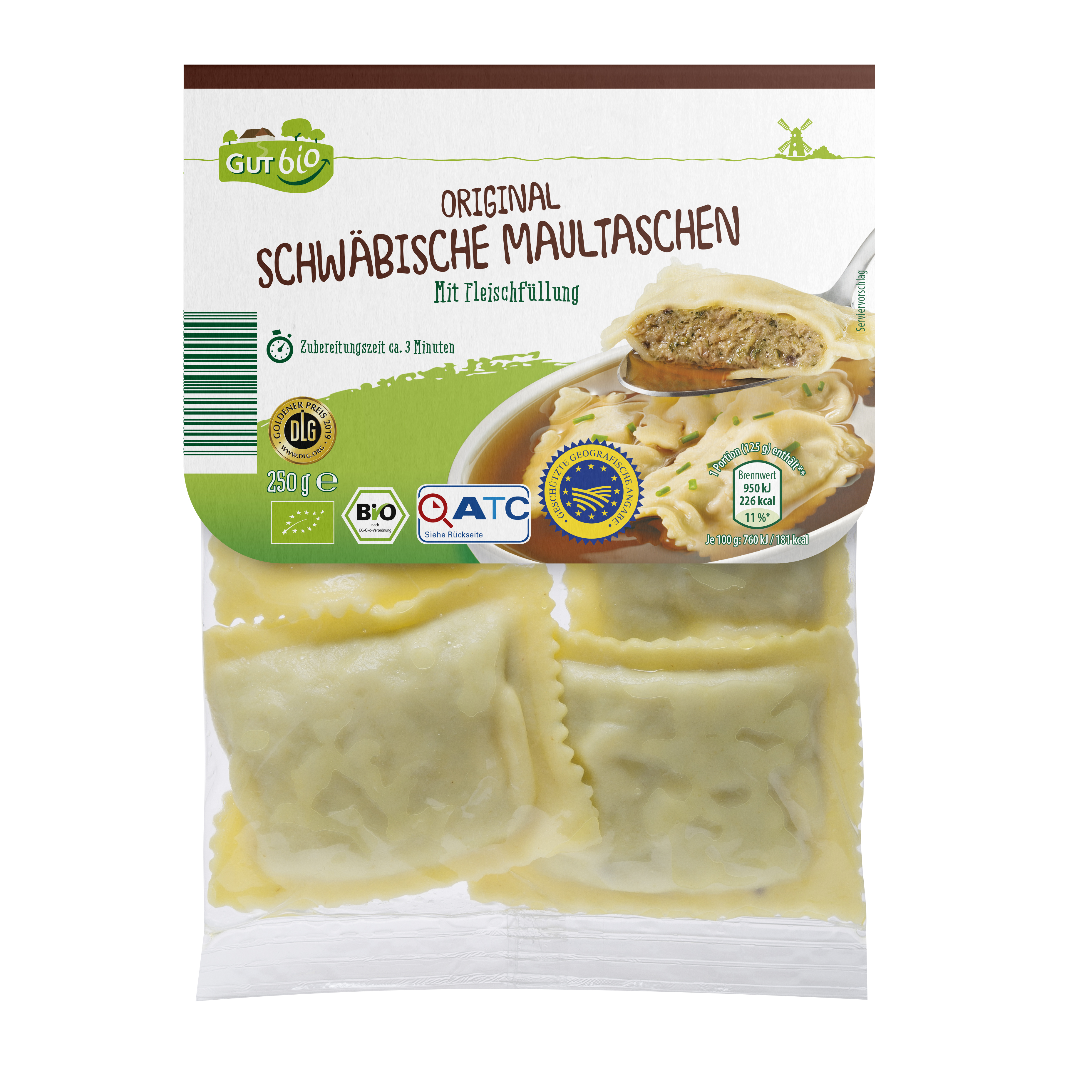Bio Schwabische Maultaschen Mit Fleischfullung 250 Gramm Aldi Sud Deutschland Mynetfair