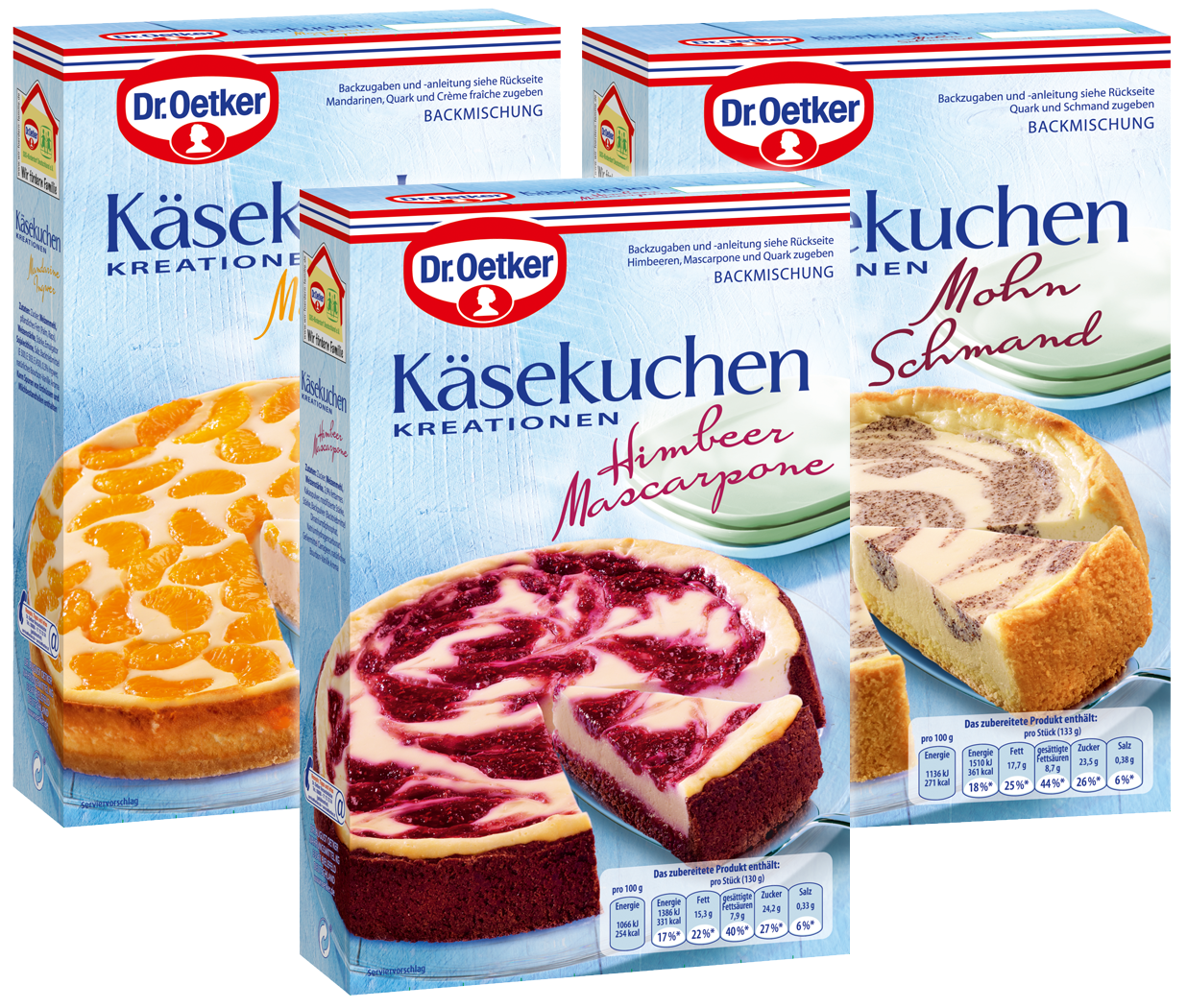 Käsekuchen Kreationen Dr. August Oetker Nahrungsmittel KG ...