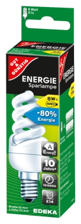 Energiesparlampe Spiralform E14 8W EDEKA Zentrale AG & Co Energiesparlampe Spiralform E14 8W EDEKA Zentrale AG & Co