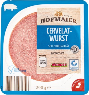Hofmaier Netto Cervelatwurst 200 Gramm The Family Butchers Nortrup Gmbh Co Kg Wurst Aus Schweinefleisch Lebensmittel Getranke Tabakwaren Fleisch Wurst Geflugel Wurstwaren Mynetfair
