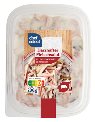 Prepared/Processed chef · Prepared/Processed / Meat/Poultry Sausages - Beverage Herzhafter Sausages Meat/Poultry/Sausages Pork 200g (200 Fleischsalat GmbH Food · - select / mynetfair (Lidl) Tobacco grams) Sutter