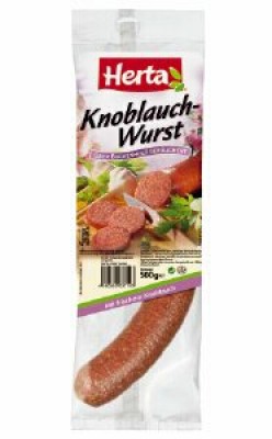 Knoblauch Wurst Gerauchert 500 Gramm Herta Gmbh Wurst Aus Verschiedenen Fleischsorten Lebensmittel Getranke Tabakwaren Fleisch Wurst Geflugel Wurstwaren Mynetfair