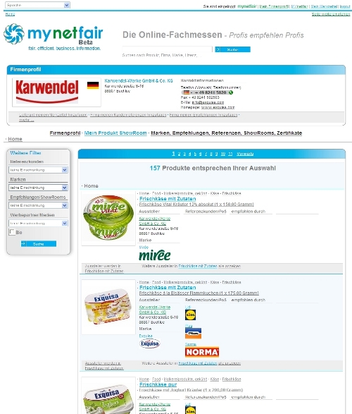 ShowRoom del producto del perfil expositor